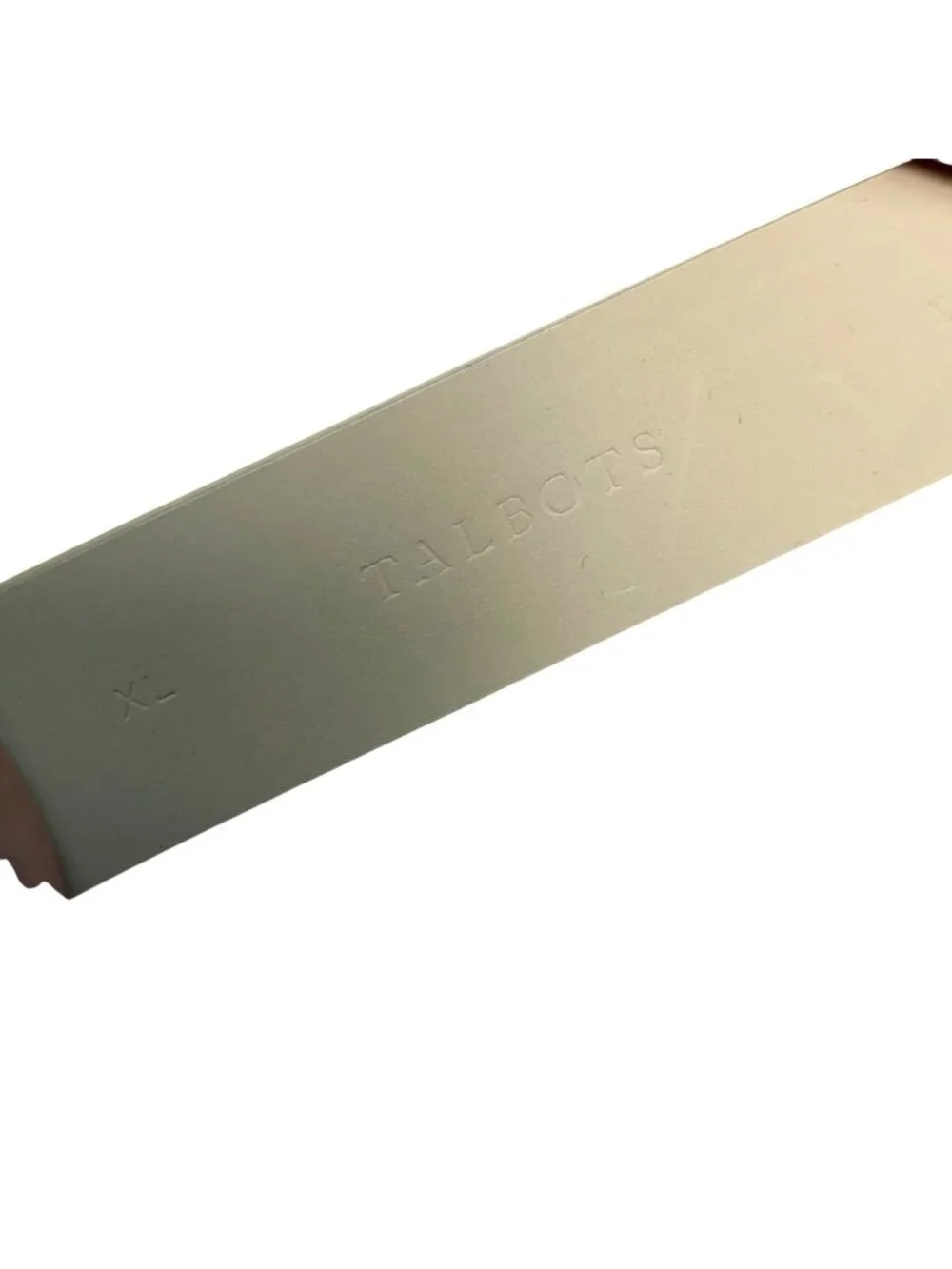 Talbots Gold Metallic Leather Belt Bamboo Style Buckle XL Made in Italy Preppy